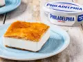 Dolce con pasta fillo cottura al forno e crema Philadelphia, croccante fuori e morbido dentro.